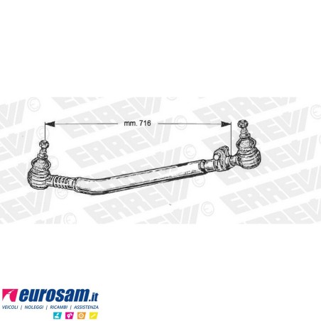 Tirante sterzo completo Renault Magnum e Magnum E-Tech L.716
