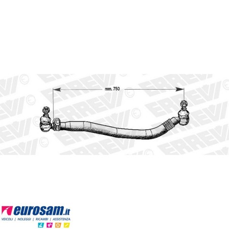 Tirante sterzo completo Scania 93 113 143 L.750
