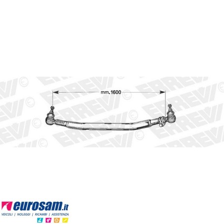 Tirante sterzo completo Man TGA TGS TGX L.1600