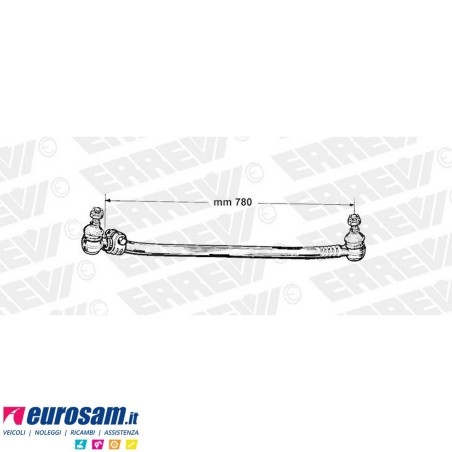 Tirante sterzo completo Man L2000 L.780