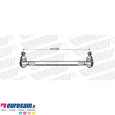 Tirante sterzo completo Man serie E e Bus L.729