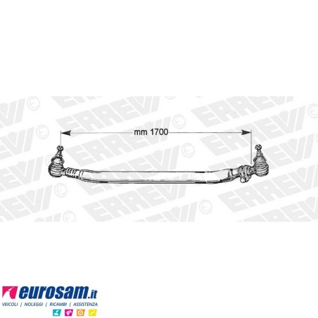 Tirante sterzo completo Renault Magnum Premium L.1700