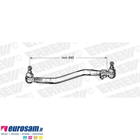 Tirante sterzo completo Mercedes Axor I e II L.845