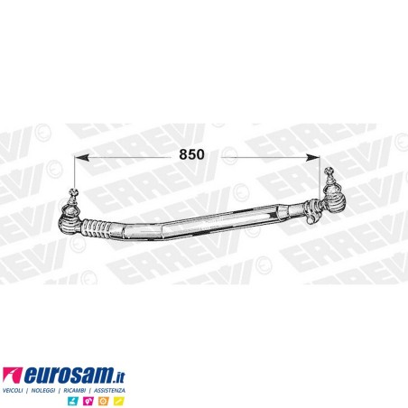 Tirante sterzo completo Renault Midliner L.850