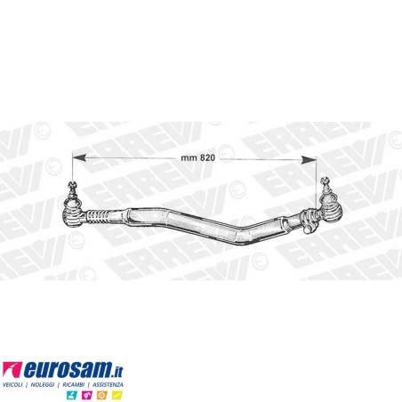 Tirante sterzo completo Renault Premium I e II Volvo FE L.820
