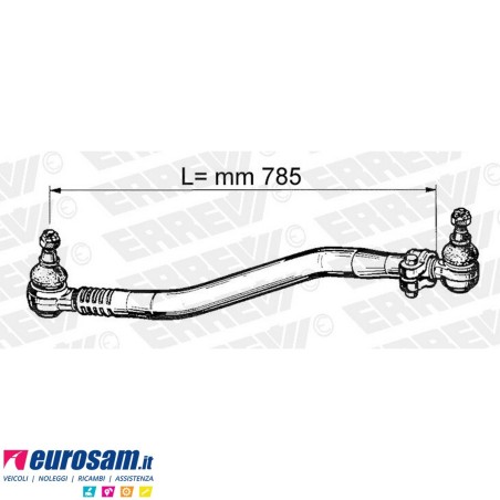 Tirante sterzo completo Renault Premium I e II Volvo FE L.785
