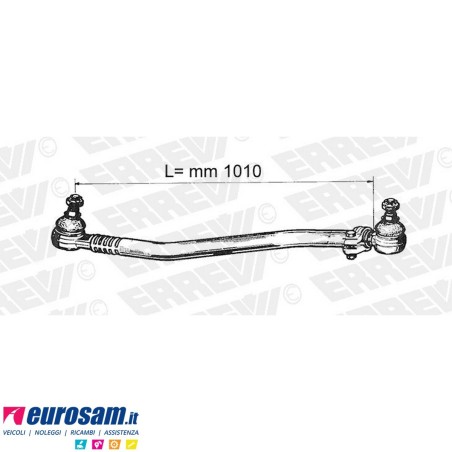Tirante sterzo completo Man F2000 E - L.1010