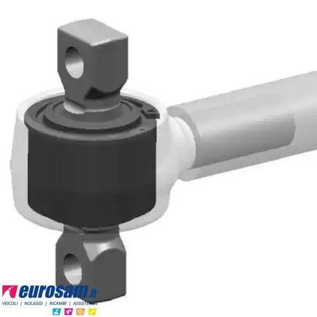 Kit revisione trapezio barra reazione D.75 F.23 L.152/192 Man L2000 M2000