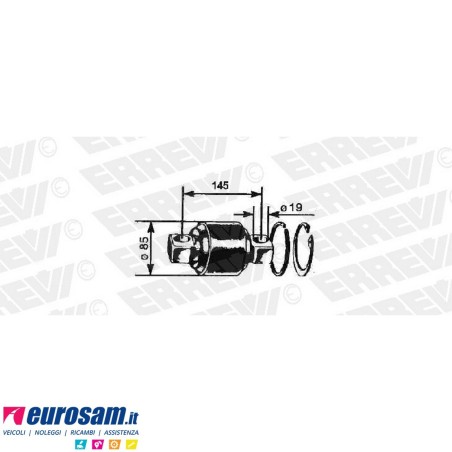 Kit revisione barra reazione D.85 F.19 L.145/183 Renault Kerax Magnum E-tech