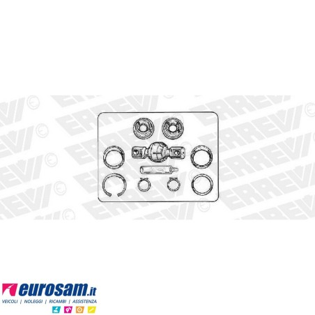 Kit revisione trapezio reazione parte centrale Renault Kerax Maxter - G