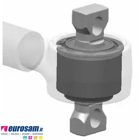 Kit revisione trapezio barra reazione D.75 F.17 L.115/150 Scania 4 serie