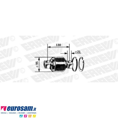 Kit revisione trapezio barra reazione D.95 F.21 L.130/170 Volvo FH FM FH12/16 FM9/12