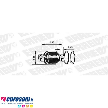 Kit revisione trapezio barra reazione D.85 F.21 L.130/165 Renault Kerax