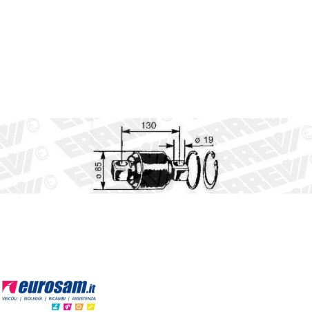 Kit revisione barra reazione D.85 L.130 Daf Bus