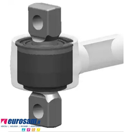 Silentblock barra reazione D.85 F.19 L.130/152 Iveco Eurotech/star/trakker e Cursor Stralis