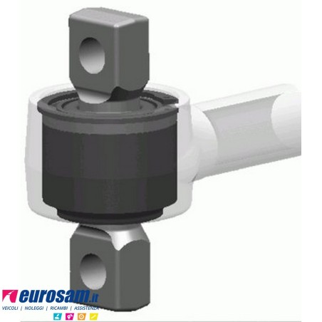 Silentblock barra reazione D.85 F.19 L.130/152 Mercedes NG SK AK