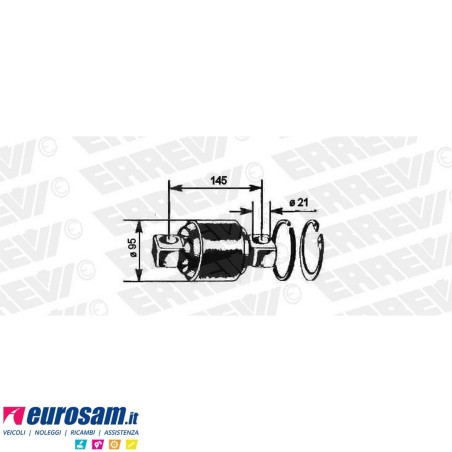 Kit Revisione Barra Reazione Astra HD8 | D.95 F.21 L.145/175 | 6x4 8x4 8x6