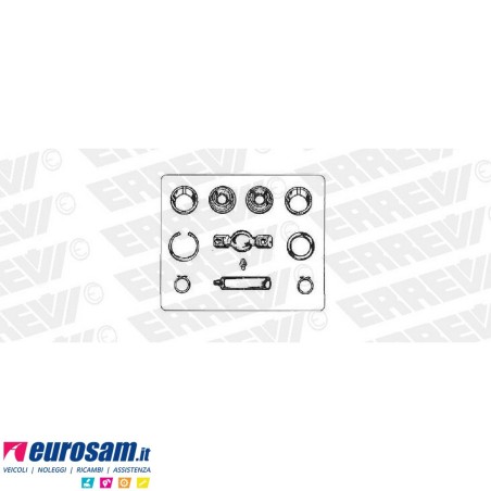Kit revisione trapezio reazione parte centrale Renault 1a serie