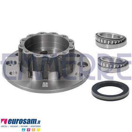 Mozzo ruota posteriore Iveco TurboDaily 59.12 Eurocargo 60/65/75E Tector 75E13/E15/E18 con cuscinetti OE quality e paraolio