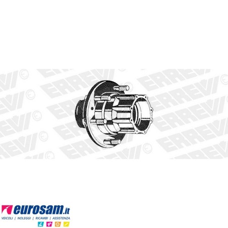 Mozzo ruota posteriore nudo IVECO NEW DAILY 30/35.8 TURBODAILY 35.10/.12 40/45/49.10 con colonnette