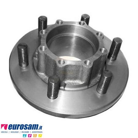 Mozzo ruota posteriore nudo IVECO NEW DAILY 30/35.8 TURBODAILY 35.10/.12 40/45/49.10 con colonnette