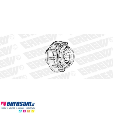 Mozzo ruota posteriore nudo Iveco 170 190.20/.26 180.24/.26 190.30/.38 240.30/.38 330.26/.30/.35 con colonnette