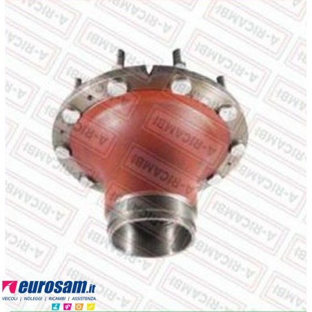 Kit mozzo ruota anteriore Iveco 190.30/38 Turbostar 190.36/.42/.48 330.30 con cuscinetti paraoli e colonnette
