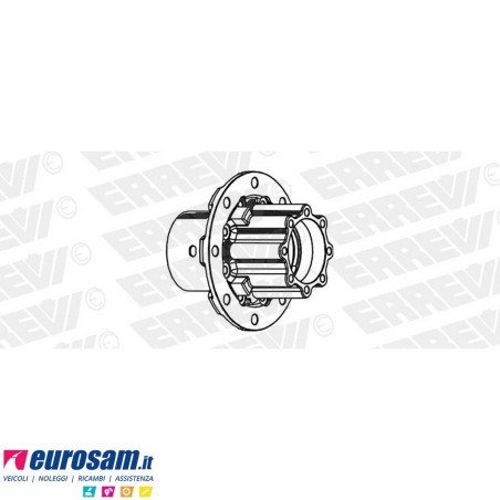 Mozzo ruota posteriore nudo Mercedes Actros Mp1 Mp2 Mp3 Axor