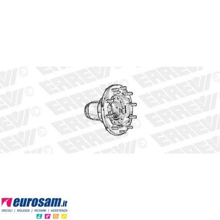 Mozzo ruota anteriore nudo Iveco Eurocargo Tector 170E18/E21/E23/E24/E27/E28 Eurotech/Star/trakker Stralis Cursor con colonnette
