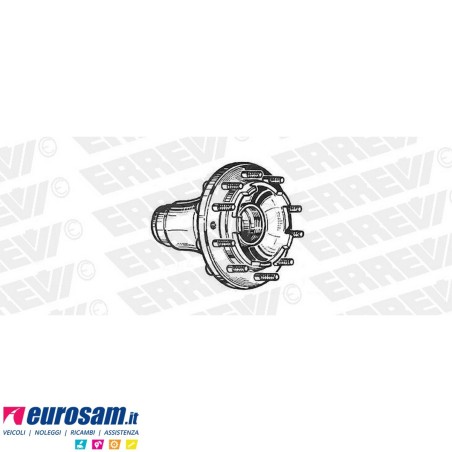 Mozzo ruota anteriore nudo Iveco Eurotech/star/trakker Cursor Stralis 190-260E24/E31/E34/E35/E39/E43/E48/S40/S43/S48 con colonne