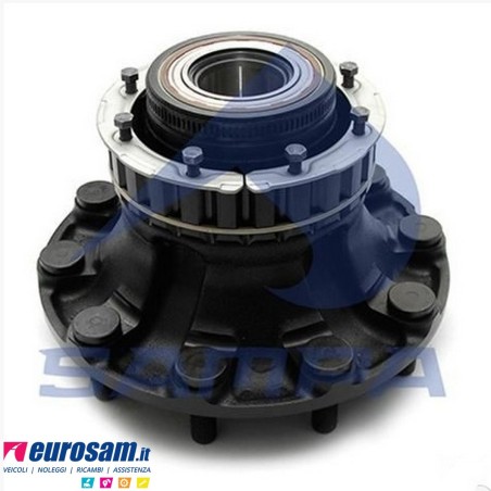 Mozzo ruota anteriore Volvo FM7/9/10/12 FH12/16 FL6 con cuscinetto Oe quality e paraolio