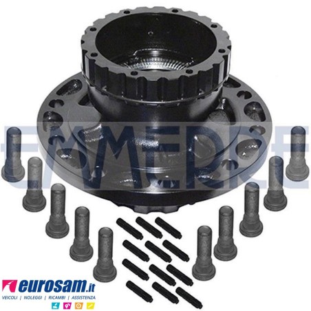 Kit Mozzo ruota posteriore Renault Premium Kerax Volvo FH FM FH12/16 con cuscinetto Oe quality e paraolio