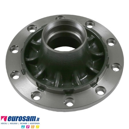 Mozzo ruota completo assale Bpw 10-12 Ton assale sistema convenzionale serie HS HZ altezza centr. Cerchi m22 calotta 125x2