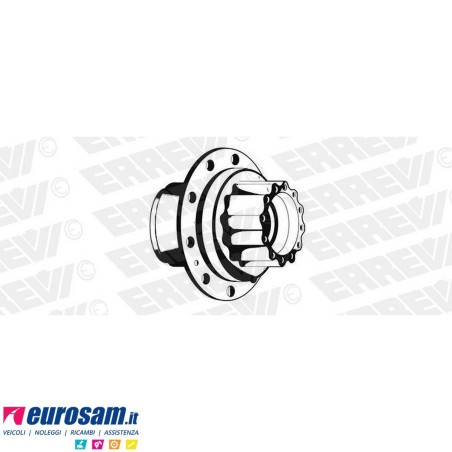 Mozzo ruota posteriore nudo Volvo F10/12/16 FL6/7/10/12 NL10/12 NH12 FH12/16