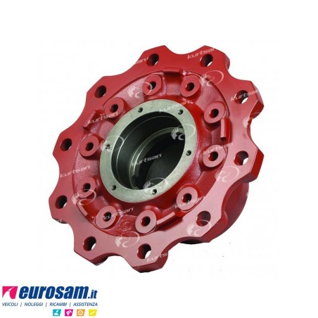 Mozzo ruota nudo Battaglino Bpw assale autosterzante 7,5 Ton
