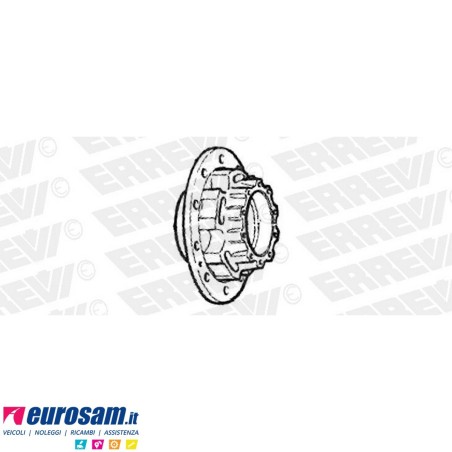 Mozzo ruota posteriore Volvo FM7/9/10/12 NH12 FH12/16 con cuscinetto Oe quality e paraolio