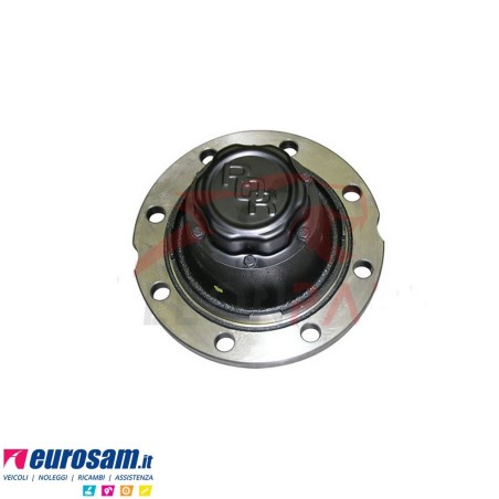 Mozzo ruota assali Meritor R.o.r. serie "TM" -19''1/2 impianto frenante dx195 elsa 195 8 fori cuscinetti e calotta Oe quality
