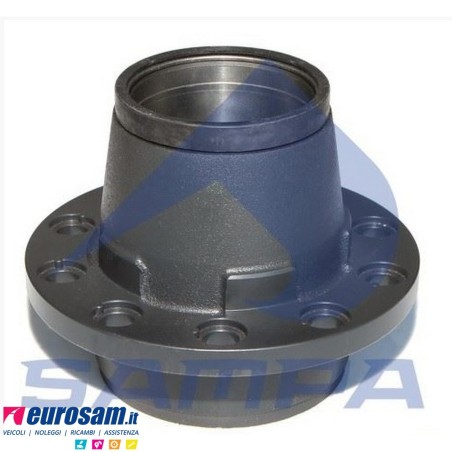 Mozzo ruota completo assale Bpw sistema Eco 10-12 ton serie K NZ calotta m135x2