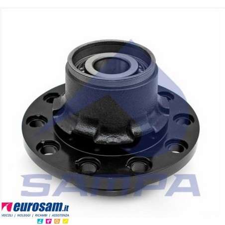 Mozzo ruota completo assale Bpw sistema Eco 6,4-8-9 ton serie K NS NZ calotta m125x2