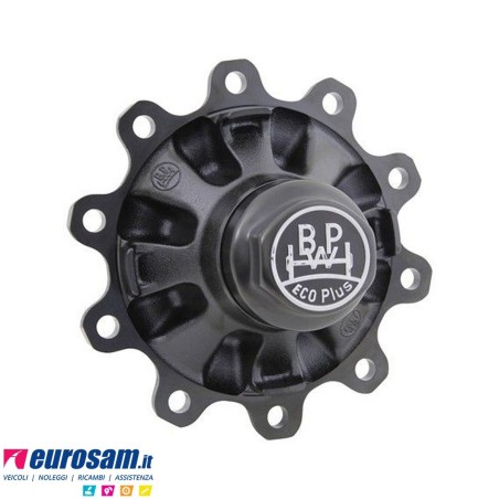 Mozzo ruota assale Bpw sistema Eco Maxx 10-12 ton serie HSF HZF SHS calotta int. M136x2,5 con cuscinetti e calotta Oe quality