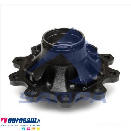 Mozzo ruota completo assale Bpw sistema Eco Maxx 10-12 ton serie HSF HZF SHS calotta int. M136x2,5