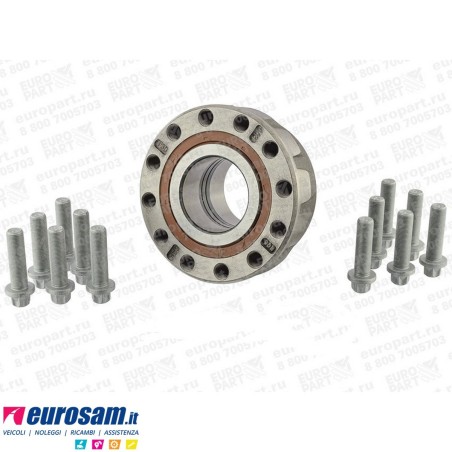 Mozzo ruota completo assale Saf 19 1/2'' freno a disco tipo SKRB9019/9022 Schmitz Cargobull cuscinetti Oe quality