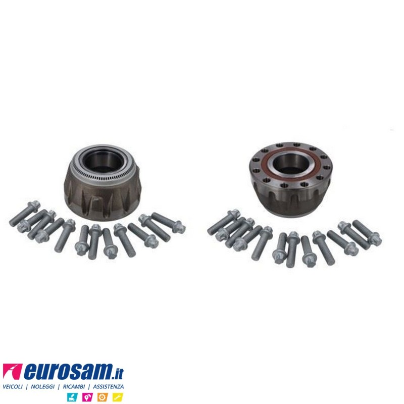 Mozzo ruota completo assale Saf 19 1/2'' freno a disco tipo SKRB901...