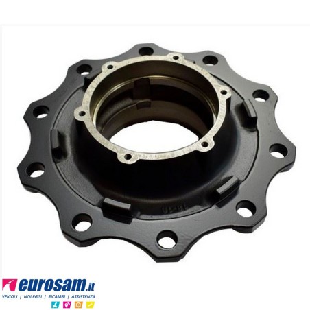 Mozzo ruota nudo assale Saf 22'' freno a tamburo tipo RSM6542/9042/20 RLSM9042/20 massa frenante 420x180/200