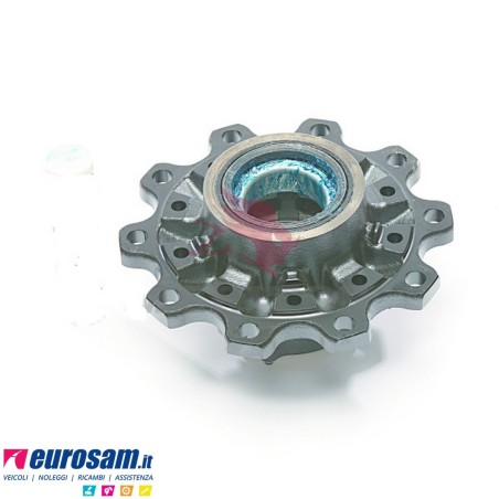 Mozzo ruota completo assale Meritor R.o.r. autosterzanti serie TM con cuscinetti e calotta oe quality