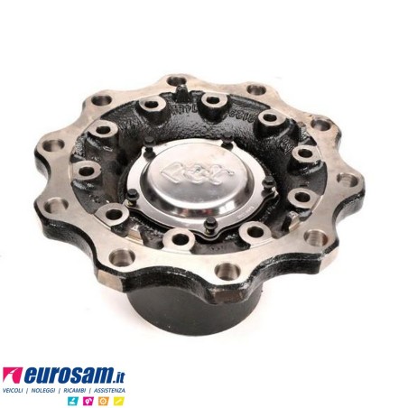 Mozzo ruota completo assale Meritor R.o.r. serie LM impianto frenante Elsa 2 con cuscinetti e calotta Oe quality