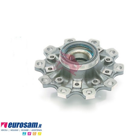 Mozzo ruota assale Meritor R.o.r. serie LM impianto frenante Dx195 Elsa 2 Elsa 195 con cuscinetti e calotta Oe quality