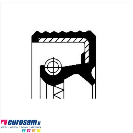 Paraolio mozzo 167x145x13 rimorchio assale Bpw O/Cava Omr