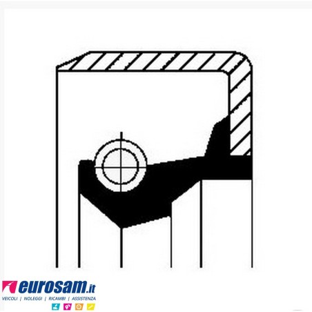 Paraolio mozzo 168x150x13 Iveco Generale