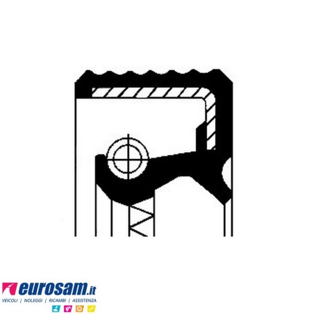 Paraolio interno mozzo 143x125x13 assale Bpw